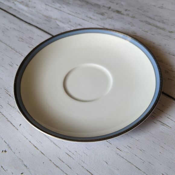 Noritake AEGEAN SKY Footed Coffee Tea Cup and Saucer 7982 - Picture 2 of 7